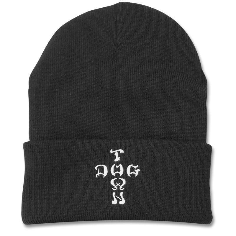DOGTOWN CROSS LETTERS BEANIE BLACK