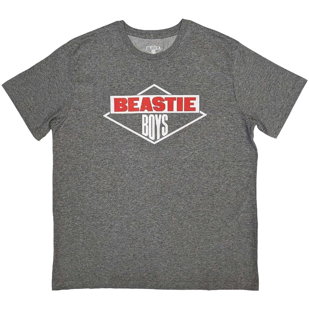 BEASTIE BOYS DIAMOND LOGO T-SHIRT HEATHER GREY