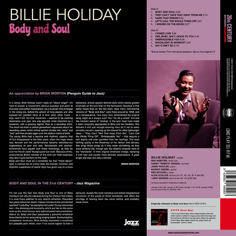 Billie Holiday-Body And Soul -Colored-