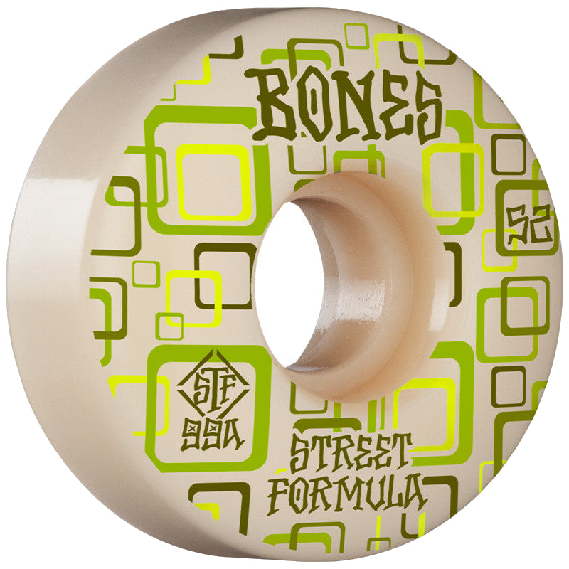 BONES STF RETROS V3 SLIMS WHITE 99A 52MM