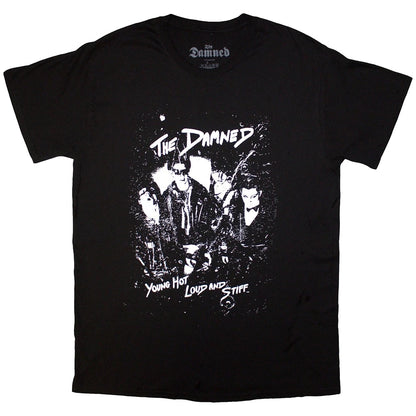 DAMNED YOUNG HOT LOUD AND STIFF T-SHIRT BLACK