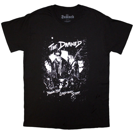 DAMNED YOUNG HOT LOUD AND STIFF T-SHIRT BLACK