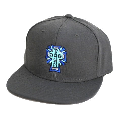 DOGTOWN BLUE CROSS SNAPBACK GREY
