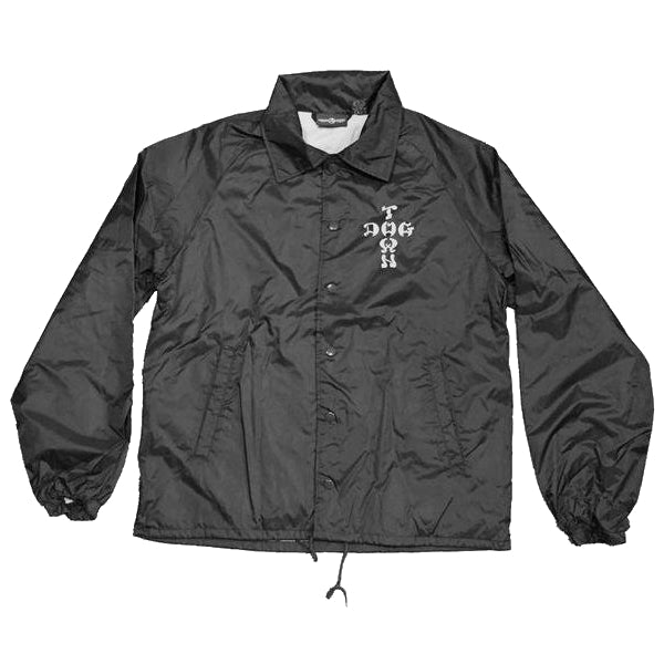 DOGTOWN CROSS LOGO WINDBREAKER JACKET BLACK