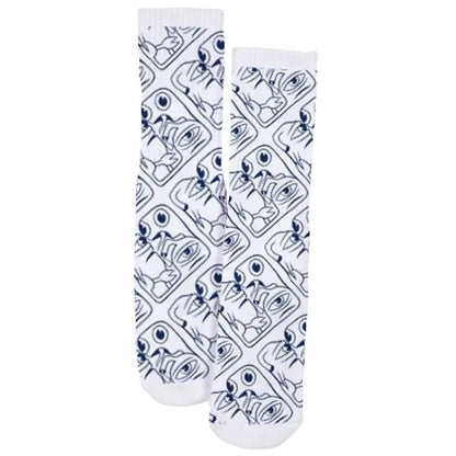 TOY MACHINE CUBIST SOCK WHITE