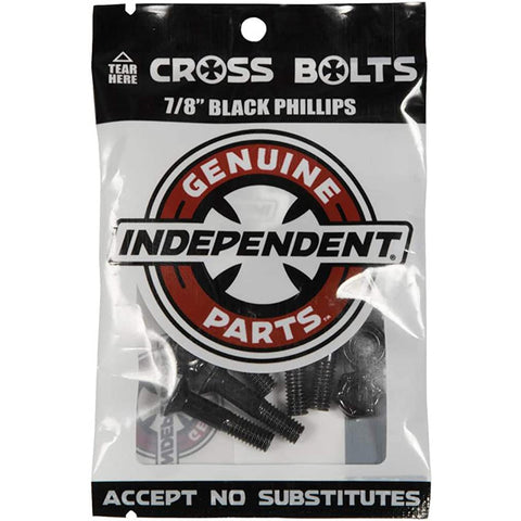 INDEPENDENT CROSS BOLTS 7/8 PHILLIPS HEAD BLACK