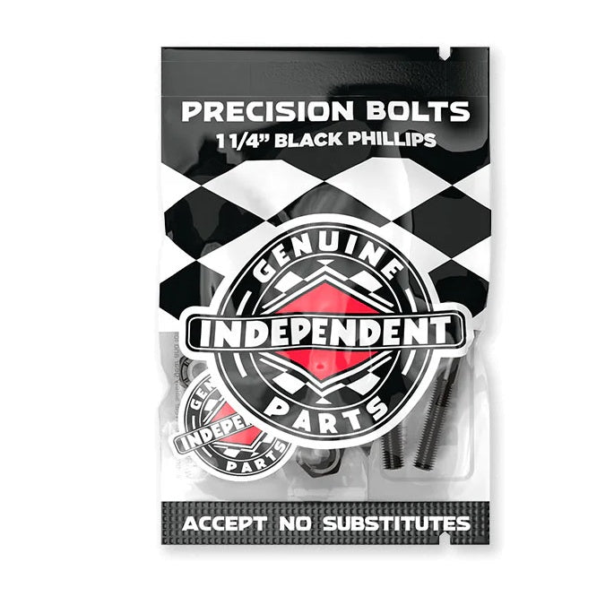 INDEPENDENT PRECISION BOLTS 1.25 INCH PHILLIPS HEAD BLACK