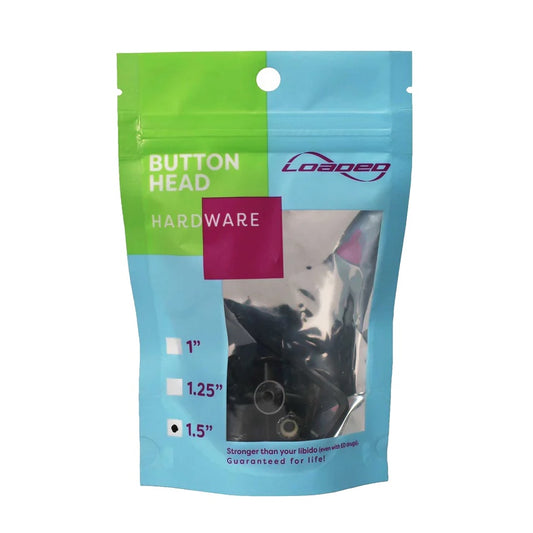 LOADED BUTTON HEAD HARDWARE ALLEN KEY PACKAGED 1.5 INCH