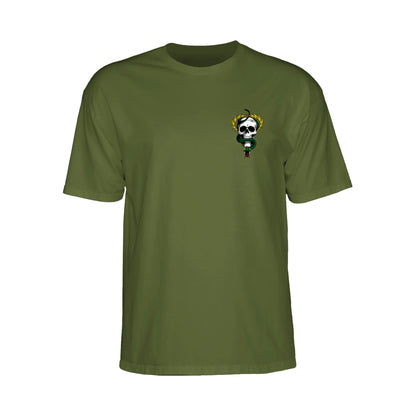 POWELL PERALTA MIKE MCGILL SKULL&SNAKE T-SHIRT MIL GREEN