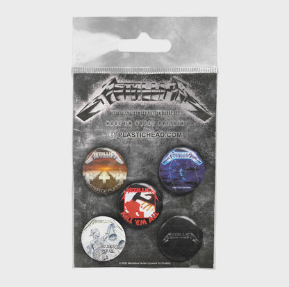 METALLICA ALBUMS 1983-1991 BUTTON SET