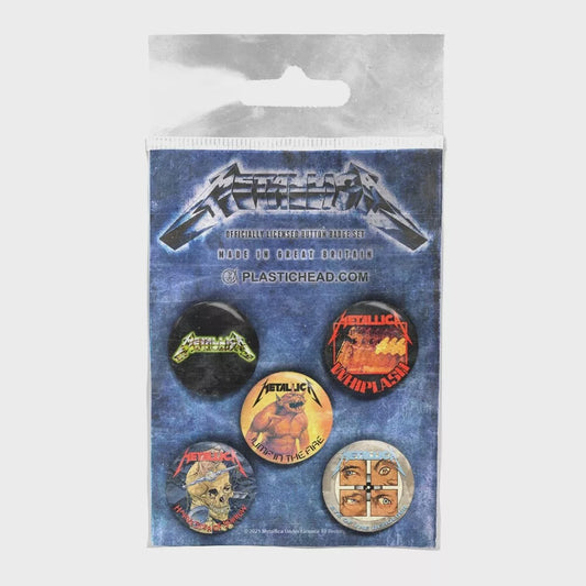 METALLICA SINGLES BUTTON SET