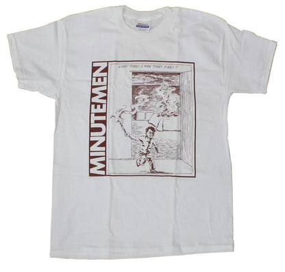 MINUTEMEN WHAT MAKES A MAN START FIRES? T-SHIRT WHITE