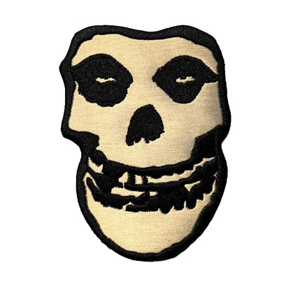 MISFITS GOLD SKULL PRINTED PATCH