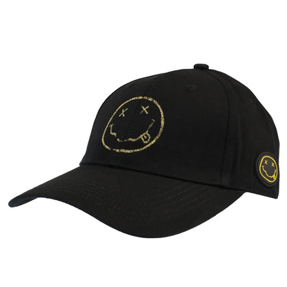 NIRVANA HAPPY FACE BASEBALL CAP