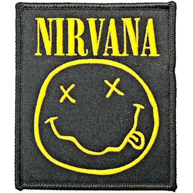 NIRVANA HAPPY FACE WOVEN PATCH