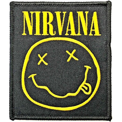 NIRVANA HAPPY FACE WOVEN PATCH