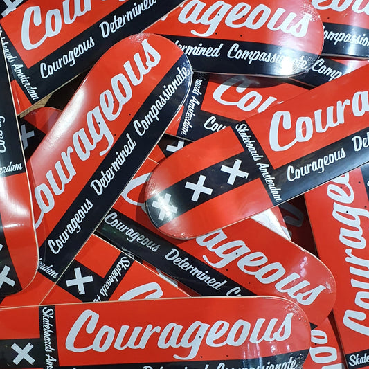 IO SKATEBOARDS AMSTERDAM COURAGEOUS 8.0 COMPLETE W/ELEMENT TRUCKS AND WHEELS