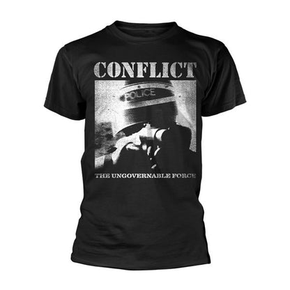 CONFLICT  UNGOVERNABLE FORCE T-SHIRT BLACK