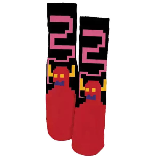 TOY MACHINE BITMAP MONSTER SOCK BLACK