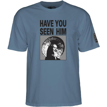 POWELL PERALTA HAVE YOU SEEN HIM? T-SHIRT INDIGO BLUE