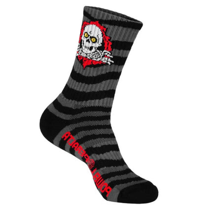POWELL PERALTA RIPPER SOCKS CHARCOAL/BLACK