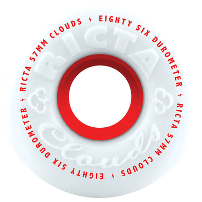 RICTA CLOUDS WHITE/RED 86A 57MM
