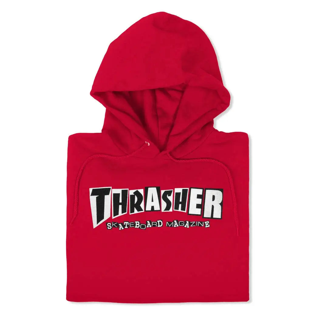 THRASHER X BAKER HOODED SWEATER RED