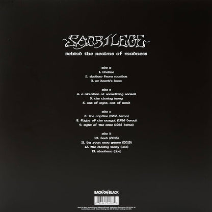 Sacrilege-Behind The Realms Of Madness -White&Black Splatter Vinyl-