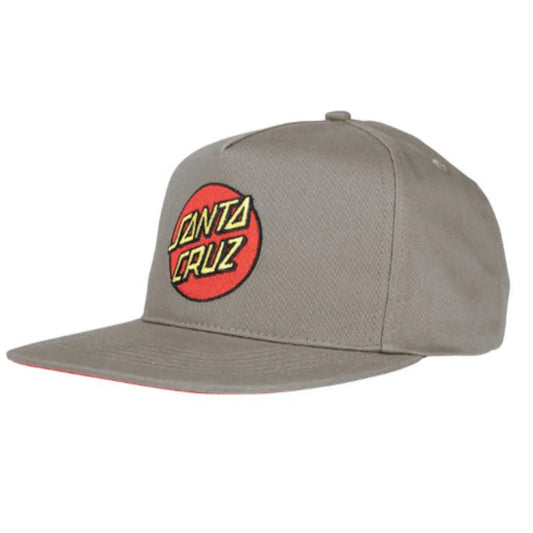 SANTA CRUZ CLASSIC DOT SNAPBACK STONE GREY