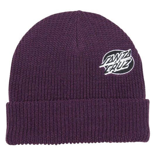 SANTA CRUZ MONO LINED OVAL DOT BEANIE BLACKCURRANT