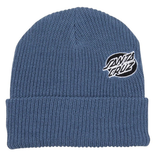 SANTA CRUZ MONO LINED OVAL DOT BEANIE DUSTY BLUE