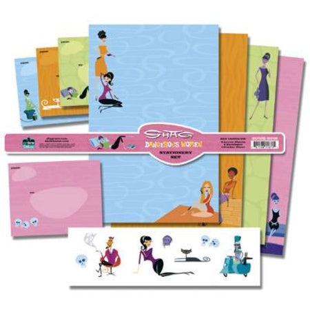 SHAG DANGEROUS WOMEN STATIONERY SET W/STICKER SHEET