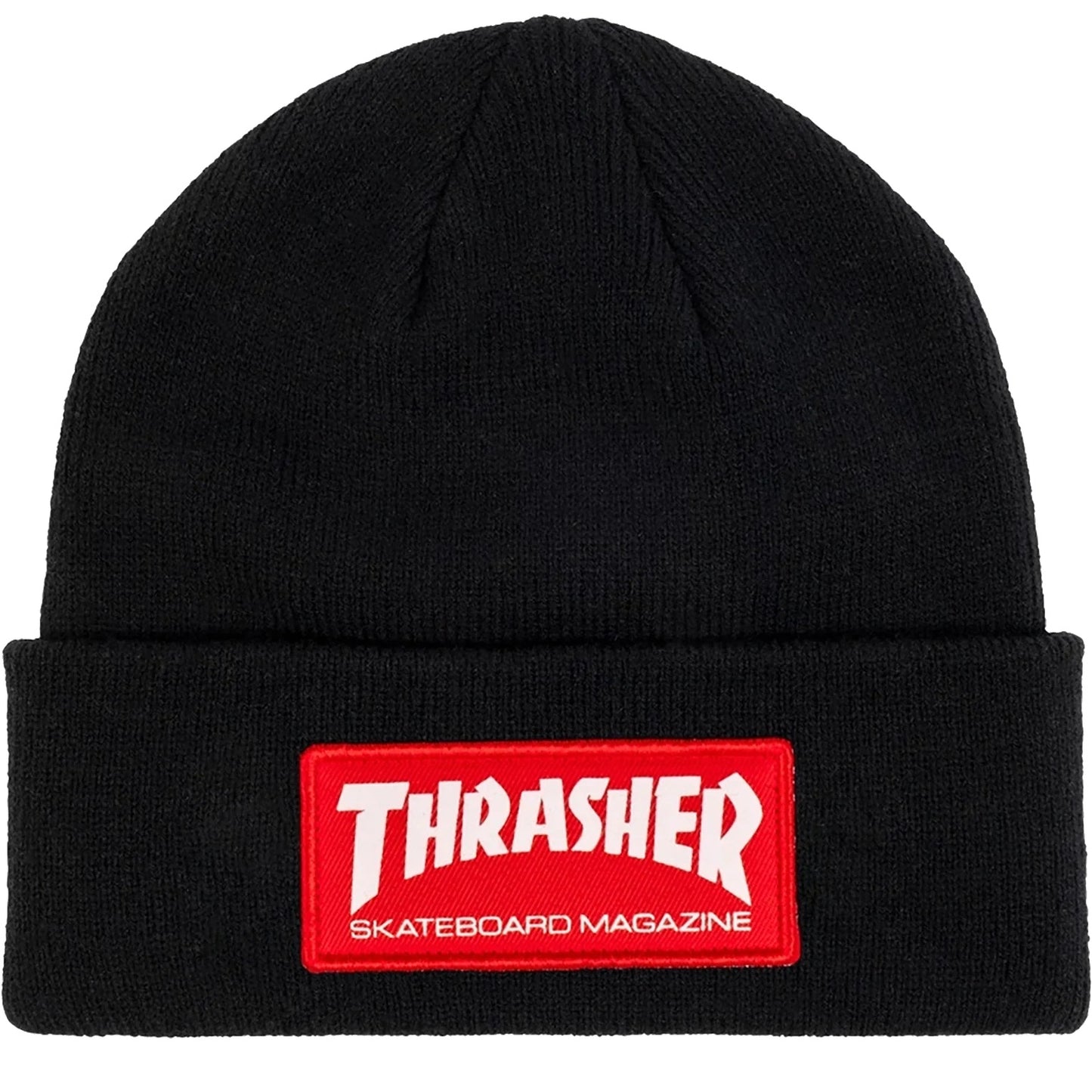 THRASHER SKATE MAG PATCH BEANIE BLACK