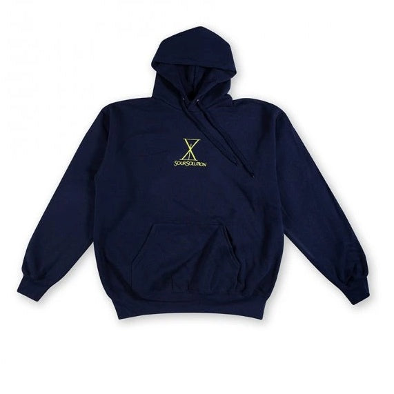 SOUR LUX HOODED SWEAT NAVY