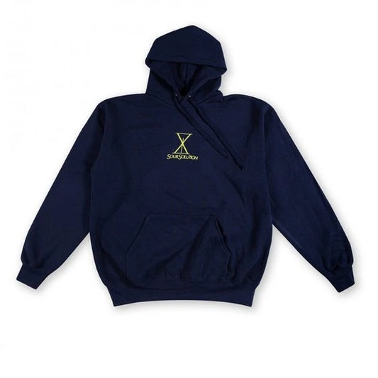SOUR LUX HOODED SWEAT NAVY