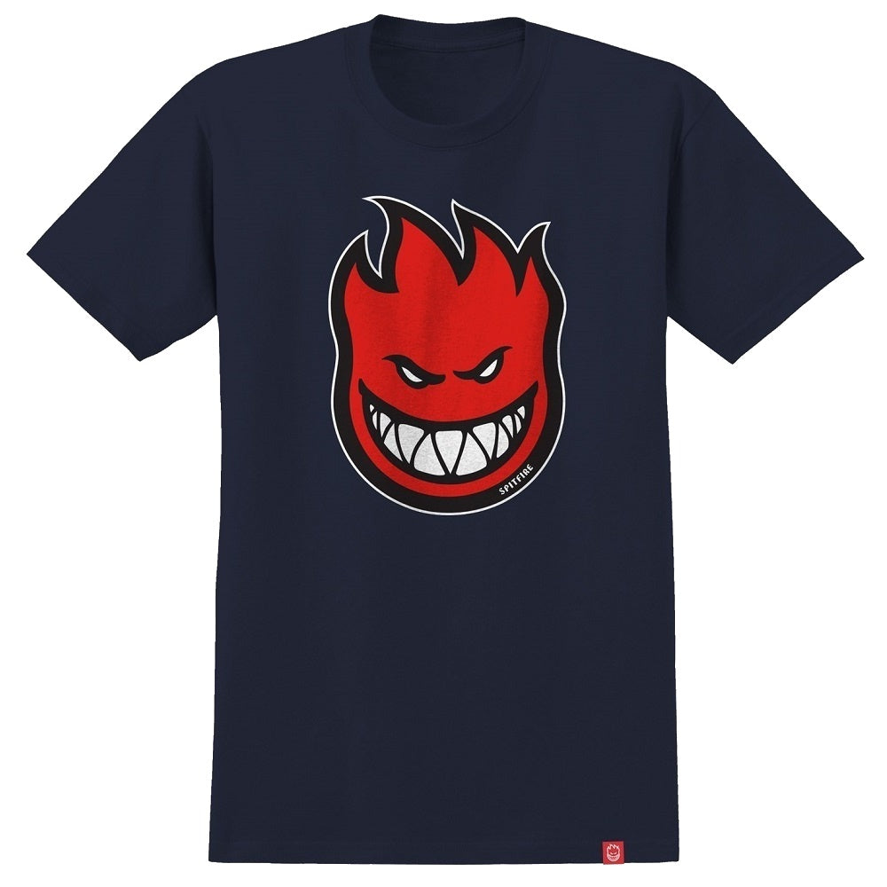SPITFIRE BIGHEAD FILL YOUTH T-SHIRT NAVY/RED