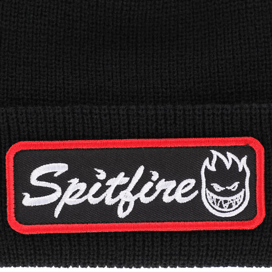 SPITFIRE COURIER PATCH CUFF BEANIE BLACK