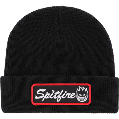 SPITFIRE COURIER PATCH CUFF BEANIE BLACK