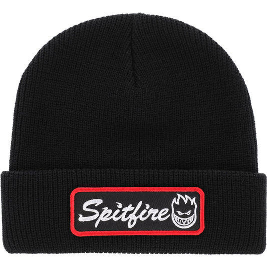 SPITFIRE COURIER PATCH CUFF BEANIE BLACK