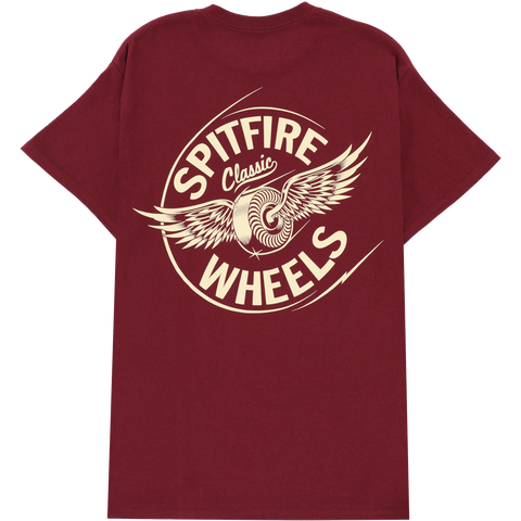 SPITFIRE FLYING CLASSIC T-SHIRT MAROON