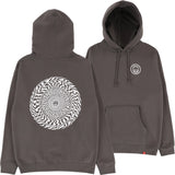 SPITFIRE SWIRLED CLASSIC HOODED SWEATER CHARCOAL/WHITE