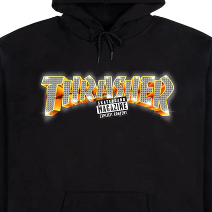THRASHER EXPLICIT HOODIE BLACK