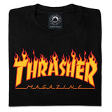 THRASHER FLAME T-SHIRT BLACK