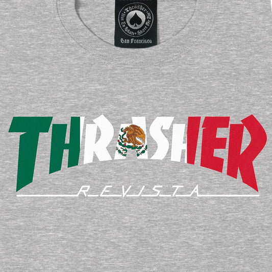 THRASHER MEXICO T-SHIRT SPORT GREY