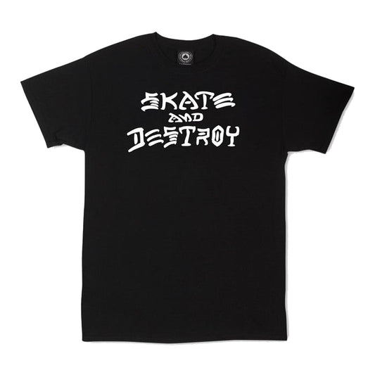 THRASHER SKATE AND DESTROY T-SHIRT BLACK