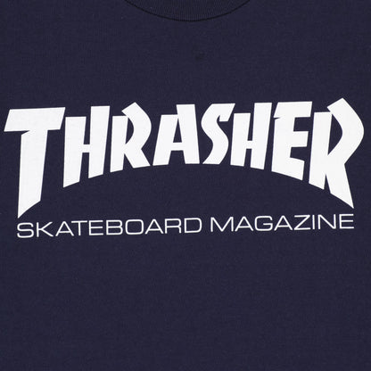 THRASHER SKATE MAG T-SHIRT NAVY/WHITE