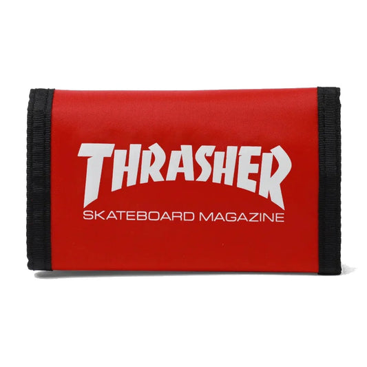 THRASHER SKATE MAG VELCRO WALLET RED