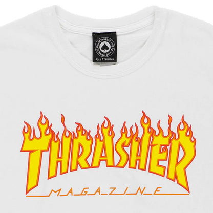 THRASHER FLAME T-SHIRT WHITE