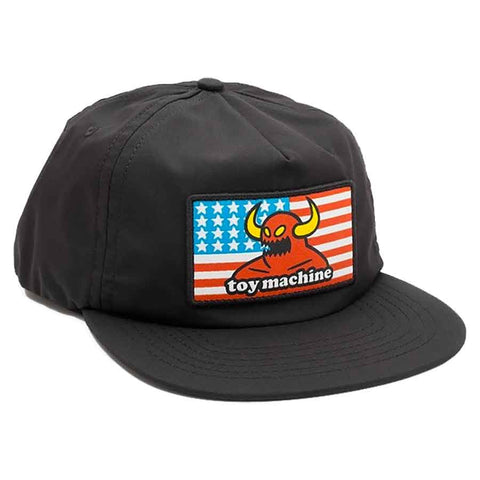 TOY MACHINE AMERICAN MONSTER UNSTRUCTURED CAP BLACK