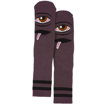 TOY MACHINE BLOODSHOT EYE SOCK EGGPLANT